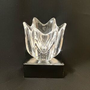 VTG 1990s Orrefors of Sweden Belle Bowl  Designed by Jan Johansen Signed